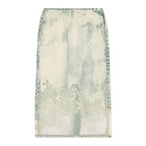 NWT Diesel midi skirt denim and lace